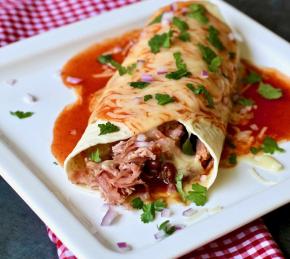 Quick and Easy Pulled Pork Burritos Photo