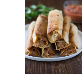 Crispy Bean and Cheese Burritos Photo