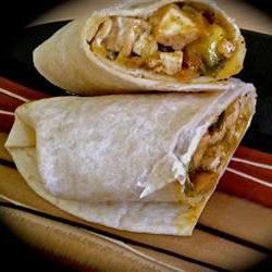 Fajita-Style Vegan Tofu Burrito Photo