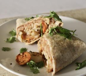 Vegan Sweet Potato and Bean Burritos Photo