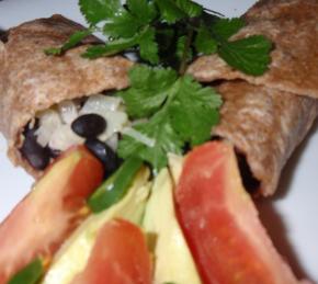 Vegetarian Black Bean Burritos Photo