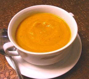 Butternut Squash Soup with Persimmon Photo