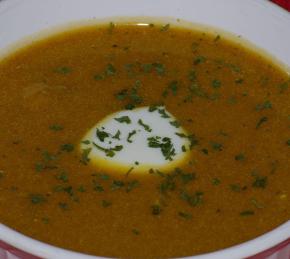 Roasted and Curried Butternut Squash Soup Photo