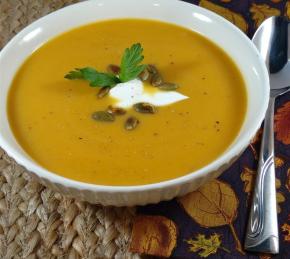 Butternut Squash and Apple Cider Soup Photo