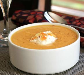 Roasted Butternut Squash and Fennel Soup with Citrus Photo
