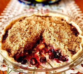 Cherry Crumble Pie with Frozen Cherries Photo