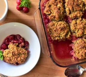 Cherry-Almond Breakfast Cobbler Photo