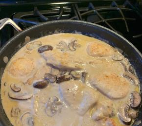 Chicken with a Creamy Marsala Sauce Photo