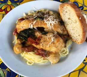 Instant Pot Creamy Chicken Marsala Florentine Photo