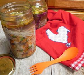 Mason Jar Instant Noodles Photo