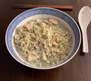 Creamy Chicken Ramen Soup with Dill Photo
