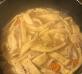 Grandma's Chicken Soup with Homemade Noodles Photo