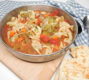 Slow Cooker Chicken Vegetable Soup with Egg Noodles Photo