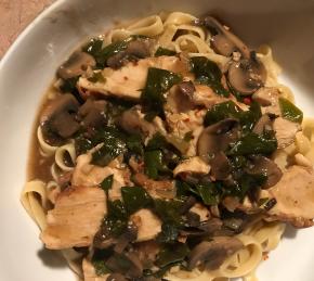 Mushroom Chicken Piccata Photo
