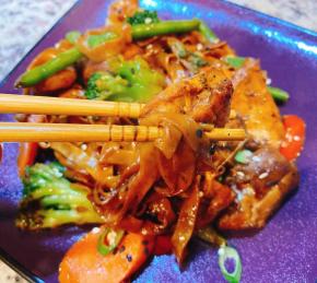 Chicken Teriyaki and Noodles Photo