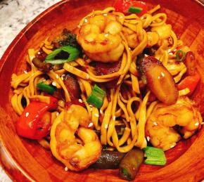 Teriyaki Shrimp Noodles Photo