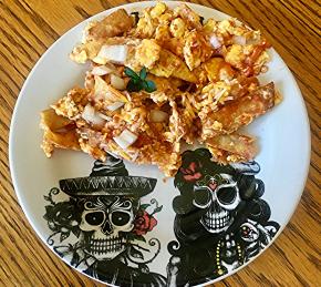 Chilaquiles with Spicy Salsa Photo