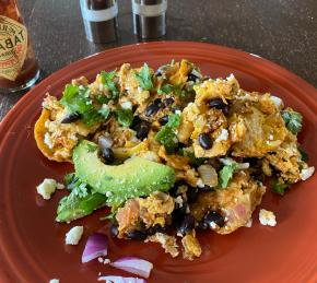 Quick Black Bean Chilaquiles Photo