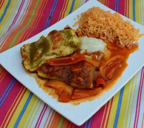 Hatch Chile Relleno Casserole with Ranchero Sauce Photo