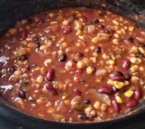 Grandma's Slow Cooker Vegetarian Chili Photo