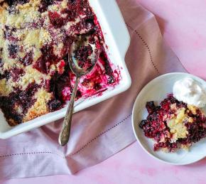 Blackberry Cobbler with Frozen Blackberries Photo