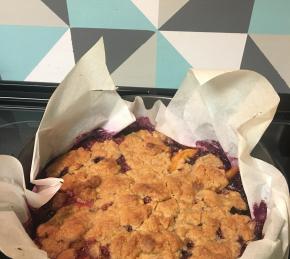 Peach and Blueberry Cobbler Photo