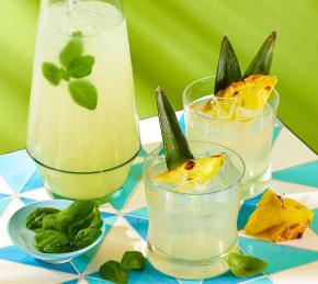 Big-Batch Pineapple-Basil Vodka Sours Photo