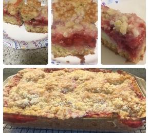 Strawberry Rhubarb Coffee Cake Photo