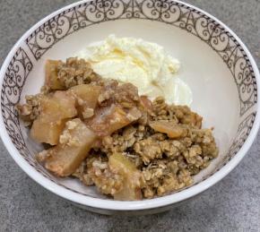 Apple and Pear Crumble Photo