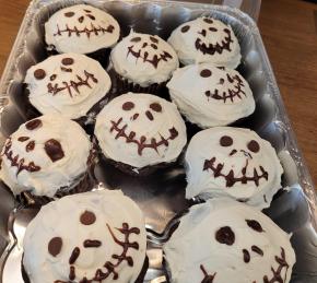 Creepy Halloween Skull Cupcakes Photo