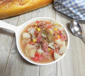 Grandma's Canned Corned Beef and Cabbage Soup Photo