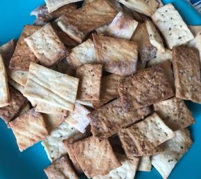 Crispy Rosemary Sea Salt Flatbread Crackers Photo