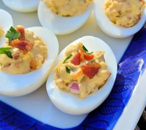 Bacon Balsamic Deviled Eggs Photo