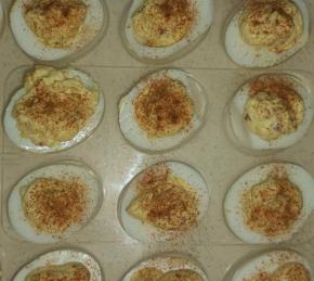 Bacon Cheddar Deviled Eggs Photo