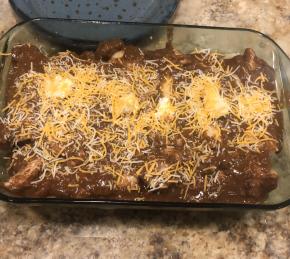 Super Easy Slow Cooker Chicken Enchilada Meat Photo