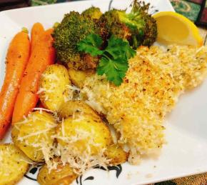 Parmesan-Crusted Baked Fish Photo