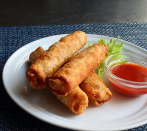 Mini Buffalo Chicken Egg Rolls Photo