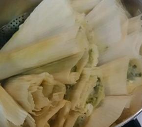 Poblano and Cheese Tamales (Tamales de Rajas con Queso) Photo