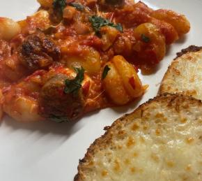 Gnocchi with Tomato Sauce and Mozzarella Photo