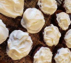 Carrot Cake Cupcakes with Cream Cheese Frosting Photo