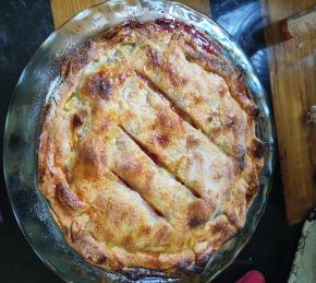 Strawberry Rhubarb Pie Photo