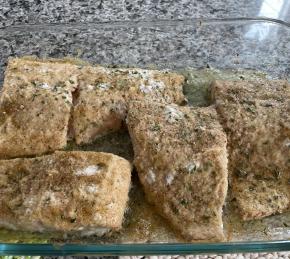 Baked Salmon Fillets Dijon Photo