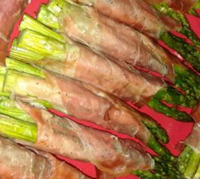 Asparagus Wrapped in Crisp Prosciutto Photo