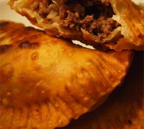 Fried Beef Empanadas with Olives and Sofrito Photo