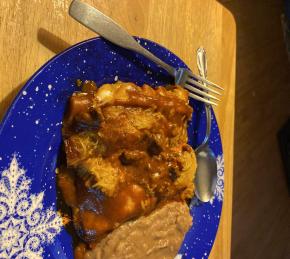 Beef Enchiladas with Flour Tortillas Photo