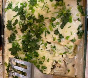 Chicken Enchiladas with Creamy Green Chile Sauce Photo