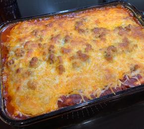 Beef Enchiladas with Spicy Red Sauce Photo