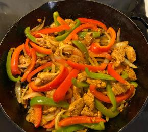 Cast Iron Chicken Fajitas Photo