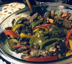 Sizzling Steak Fajitas Photo