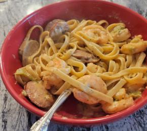 Cajun Shrimp and Sausage Alfredo Photo